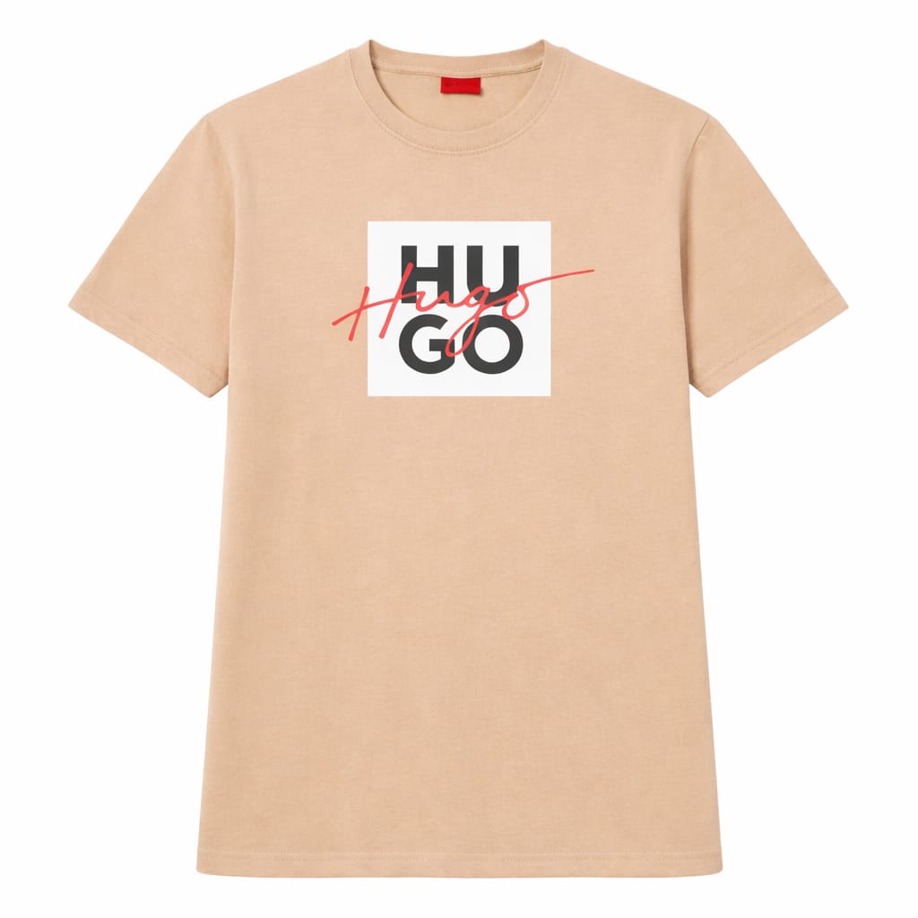 H.U.G.O Cotton T-Shirt for Men -  Black