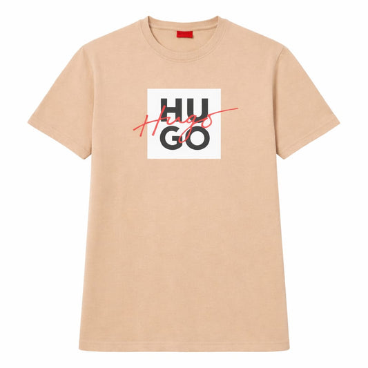 H.U.G.O Cotton T-Shirt for Men - Pink