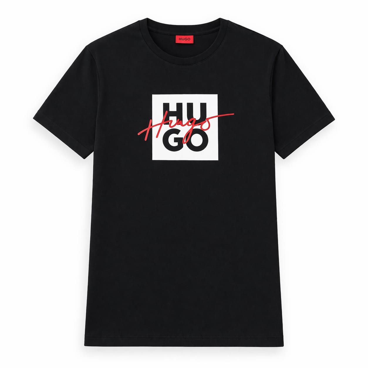 H.U.G.O Cotton T-Shirt for Men -  Black