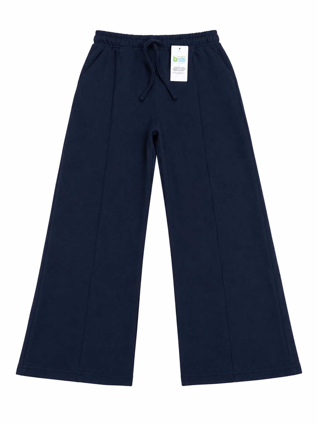 J&J Relaxed Fit Wide Leg Trouser - gray