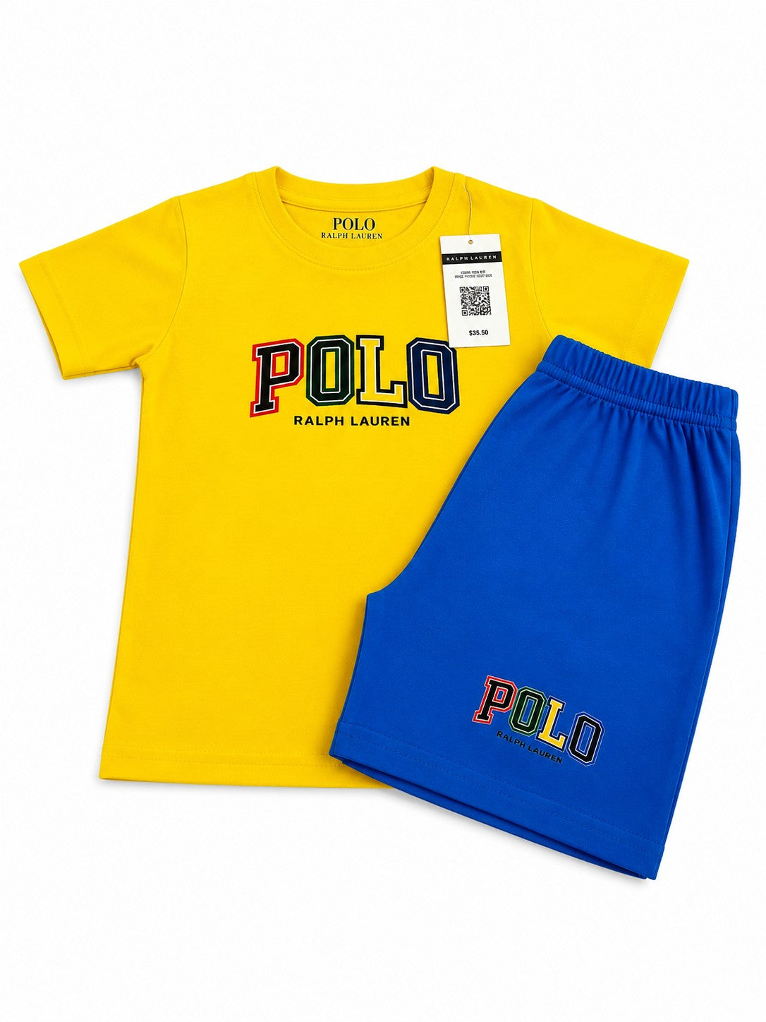 Kids short set - Yellow