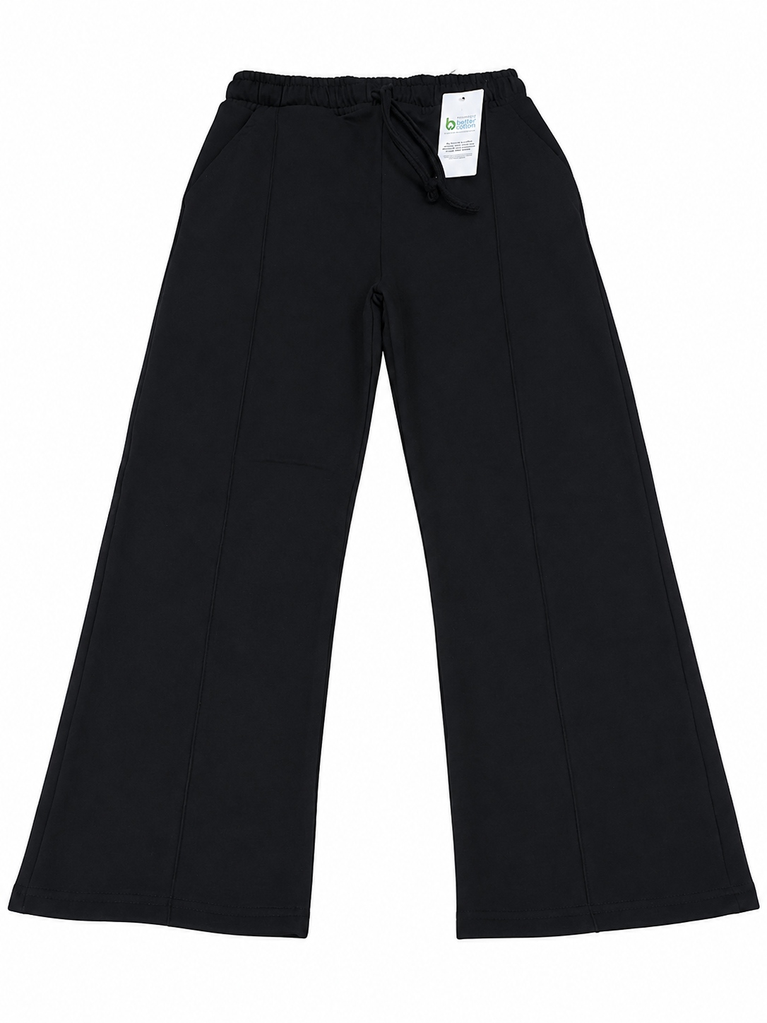 J&J Relaxed Fit Wide Leg Trouser - gray