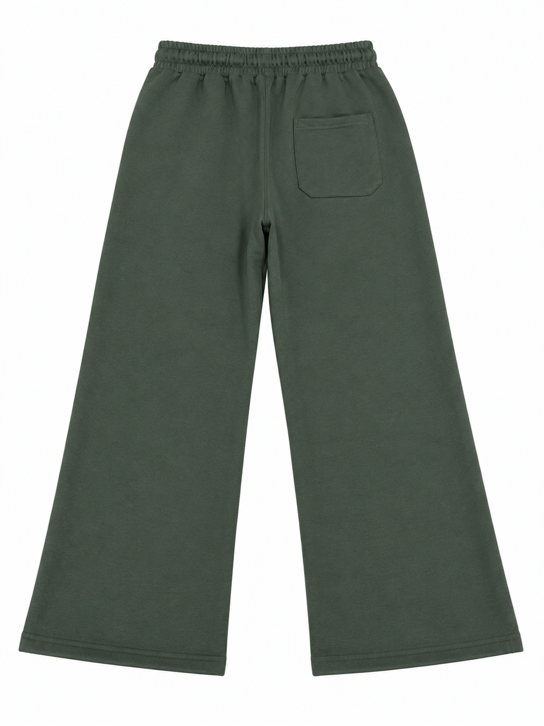 J&J Relaxed Fit Wide Leg Trouser - Olive Style