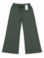 J&J Relaxed Fit Wide Leg Trouser - Olive Style