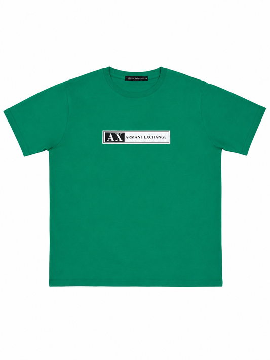 ARMANI center logo Tshirt green